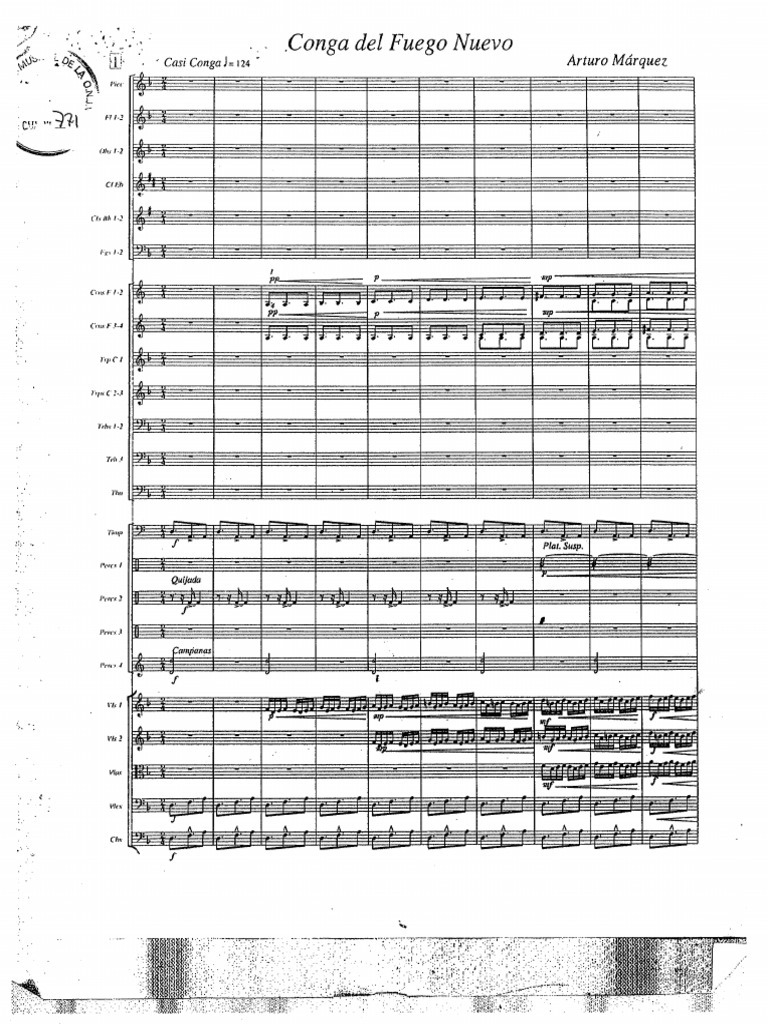 CONGAS DEL FUEGO NUEVO MARQUEZ SCORE PDF