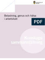 Belastning Genus Och Halsa I Arbetslivet Kunskapssammanstallningar Rap 2013 9