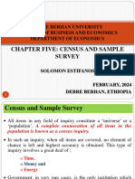 Chapter 5 - Census and Sample Survey