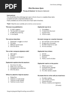 Language and Structure Techniques Guide | PDF | General Fiction