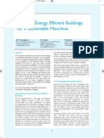 Towards Energy Efficient Buildings For A Sustainable Mauritius