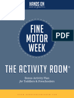 Bonus Week Fine Motor Week