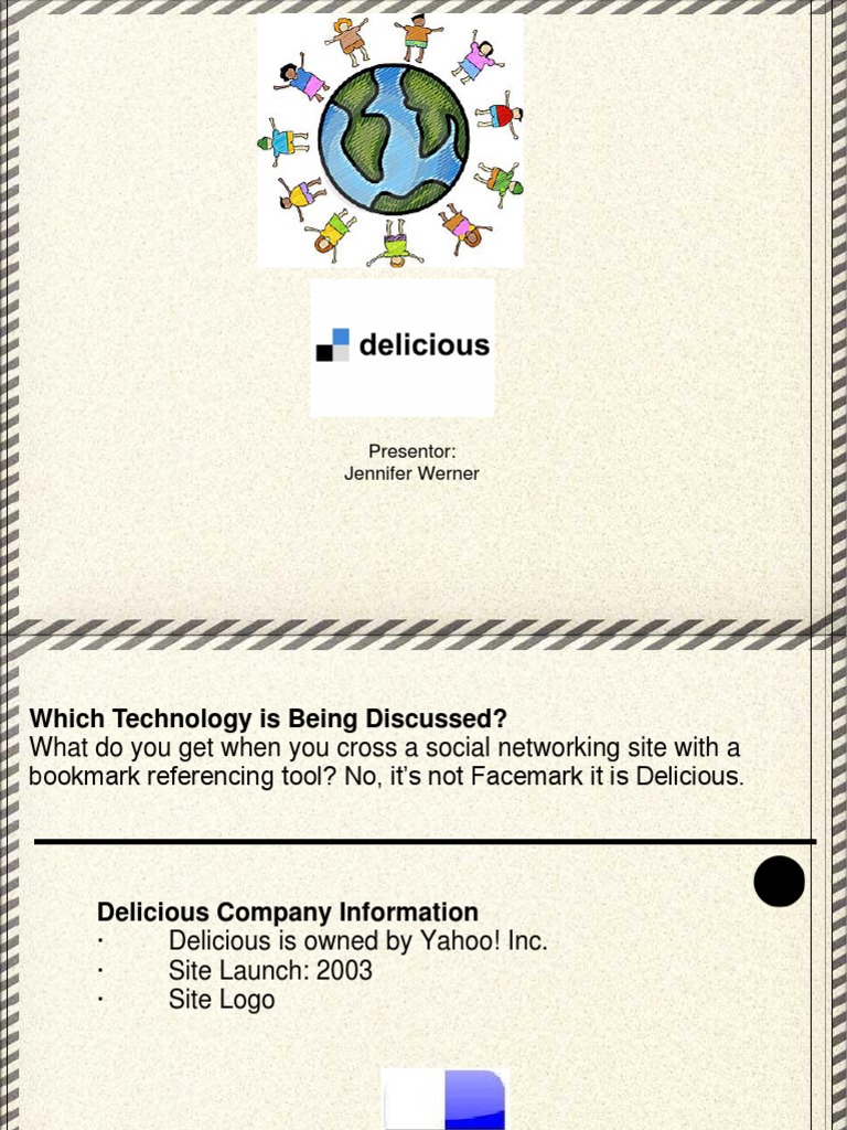 Overview of Delicious Bookmarking Tool | PDF | Web 2.0 | Internet