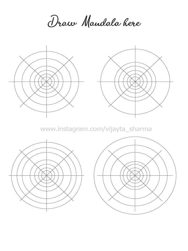 Mandala Practice Sheet Pdf