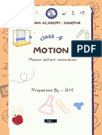 Motion Notes CLASS 9