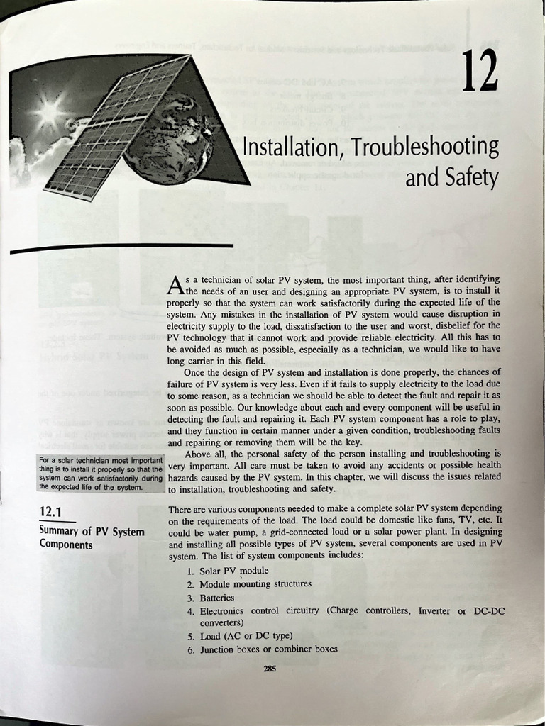 Troubleshooting Solar PV Systems | PDF | Photovoltaic System ...