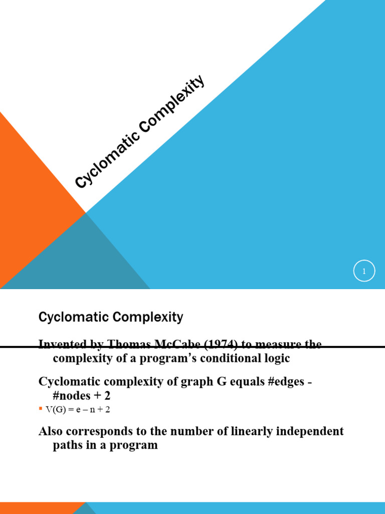 Cyclomatic Complexity | PDF