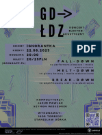 GD - ŁDZ. Koncert Elektroakustyczny - PLAKAT