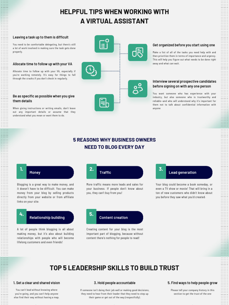 Tips for Working with a Virtual Assistant | PDF | Business Plan ...