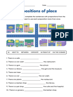 preposition of place