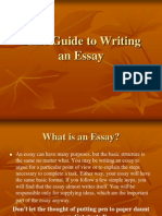 Basic Guide to Writing an Essay[1]