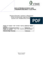 Universidad Autónoma de Nuevo León Facultad de Ingeniería Mecánica Y Eléctrica