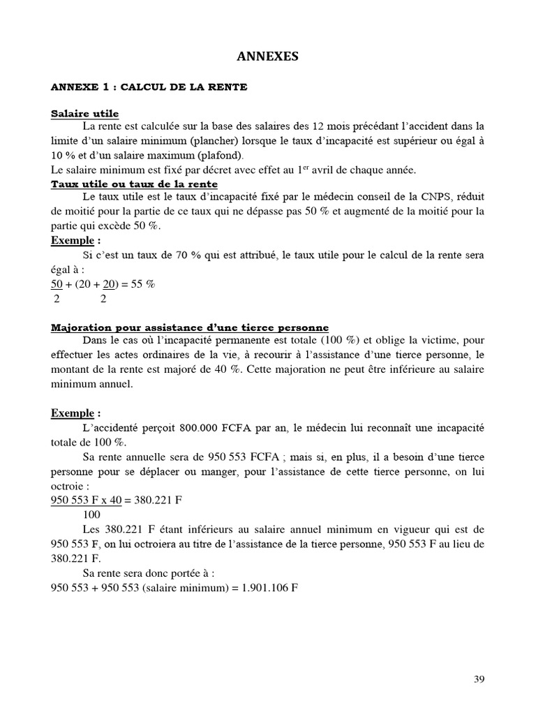 Calcul de la Pension de Retraite | PDF | Retraite | Salaires