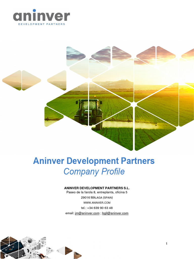 Aninver Development Partners Overview | PDF | Sustainability | Africa