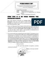 30may23-Carpeta Fiscal - 1324-2023-Escrito Solicito Reprogramacion de Declaracion-Fraude en La Administracion de Persona Juridica - Caso Mayra