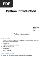 Python Intro (Ymca)