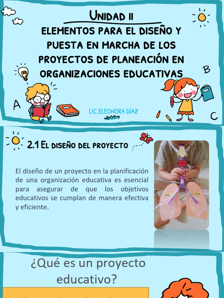 Diseño y Puesta en Marcha de Proyectos Educativos | PDF | Planificación ...