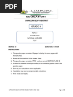 NS June Test Grade 9 2023