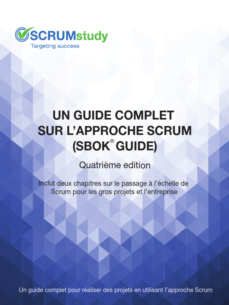 SCRUMstudy SBOK Guide 4th Edition French | PDF | Scrum (développement ...