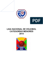 Reglamento Liga Chilena de Voleibol Liname 2014