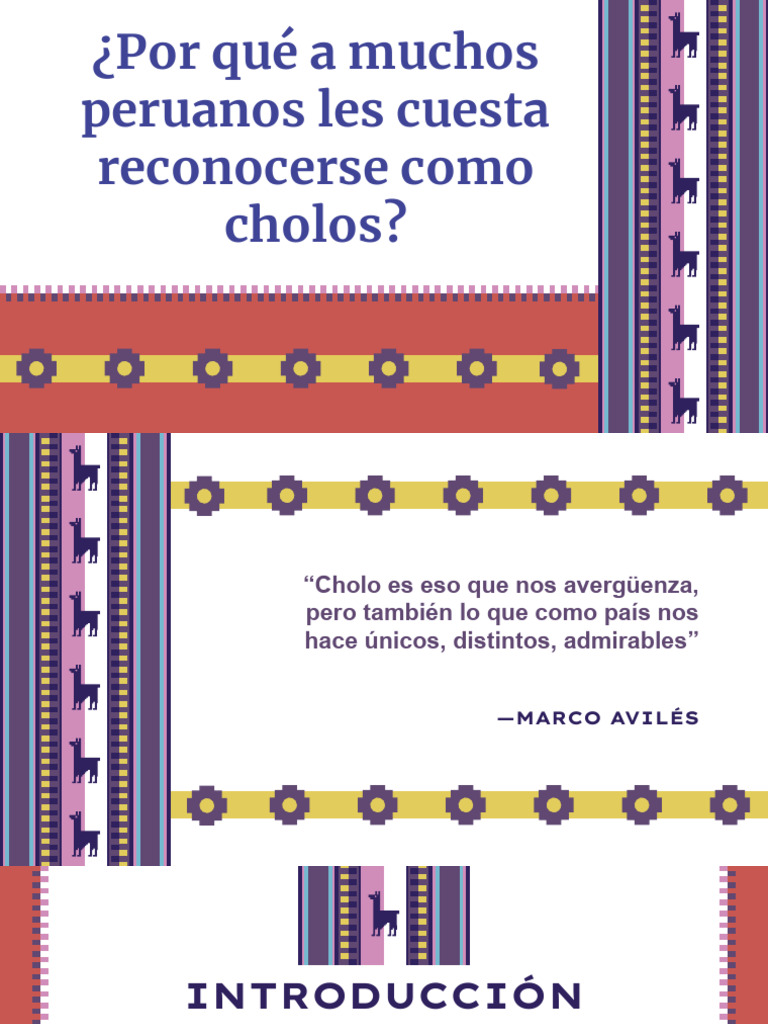 Identidad Chola y Discriminación en Perú | PDF | Perú
