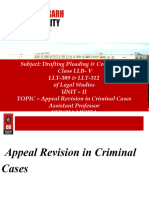 VERSHA Appeal Revision in Criminal Cases