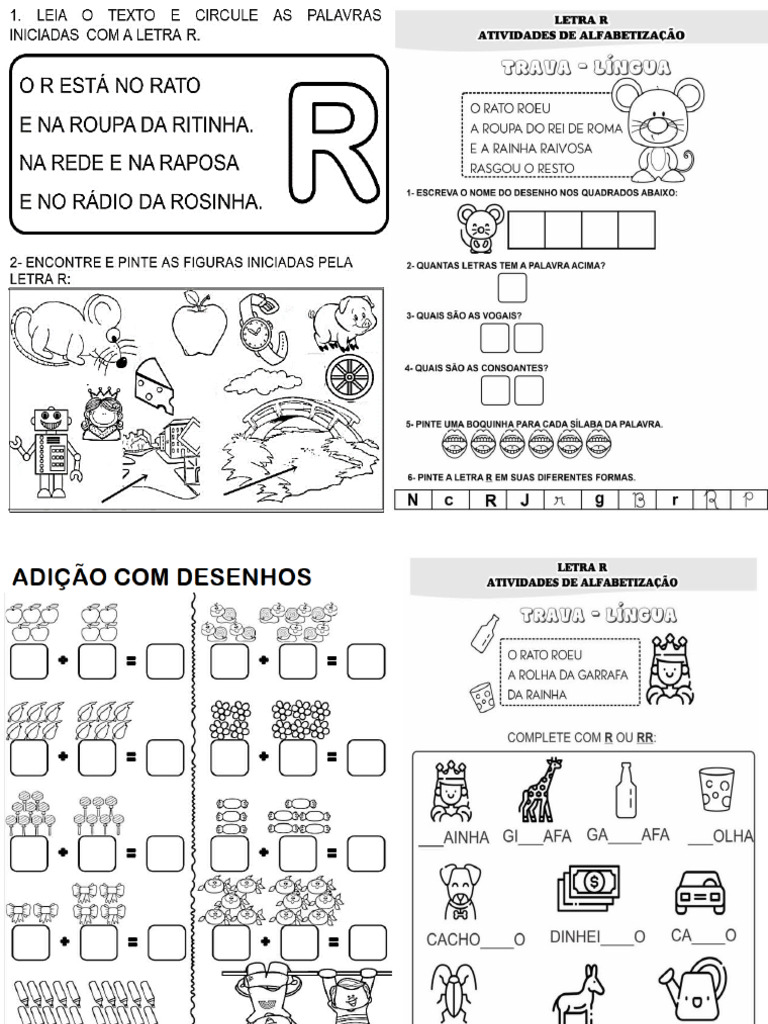 Atividade Letra R - 1 Semana de Maio | PDF