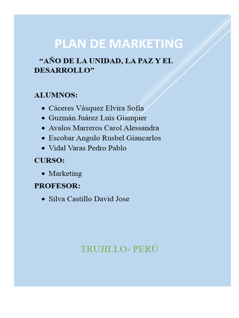 Plan de Marketing H2GO 2023 | PDF | Marketing | Nadando
