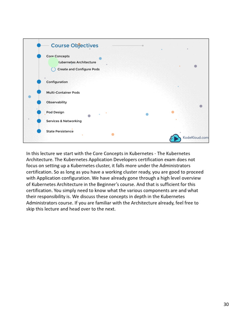 Kubernetes Pods and Architecture Overview | PDF | Computer Cluster ...