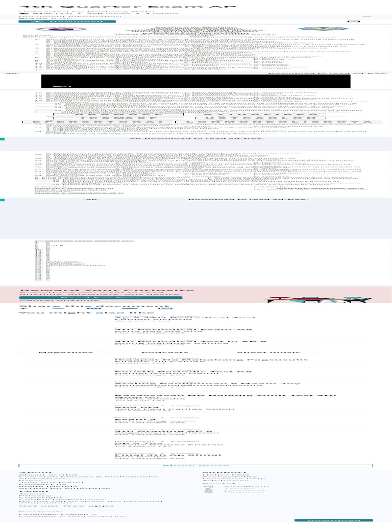 4th Quarter Exam Ap Pdf Pdf