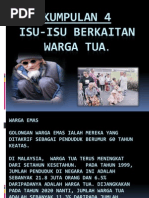 Warga Emas: Isu Penjagaan Warga Tua