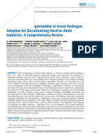 Challenges and Opportunities in Green Hydrogen Adoption For Decarbonizing Hard-to-Abate Industries A Comprehensive Review