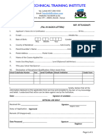 BTTI Application Form