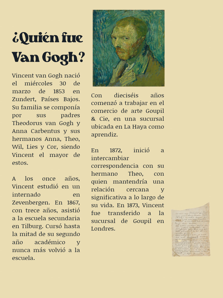 Infancia y juventud de Van Gogh | PDF | Arte