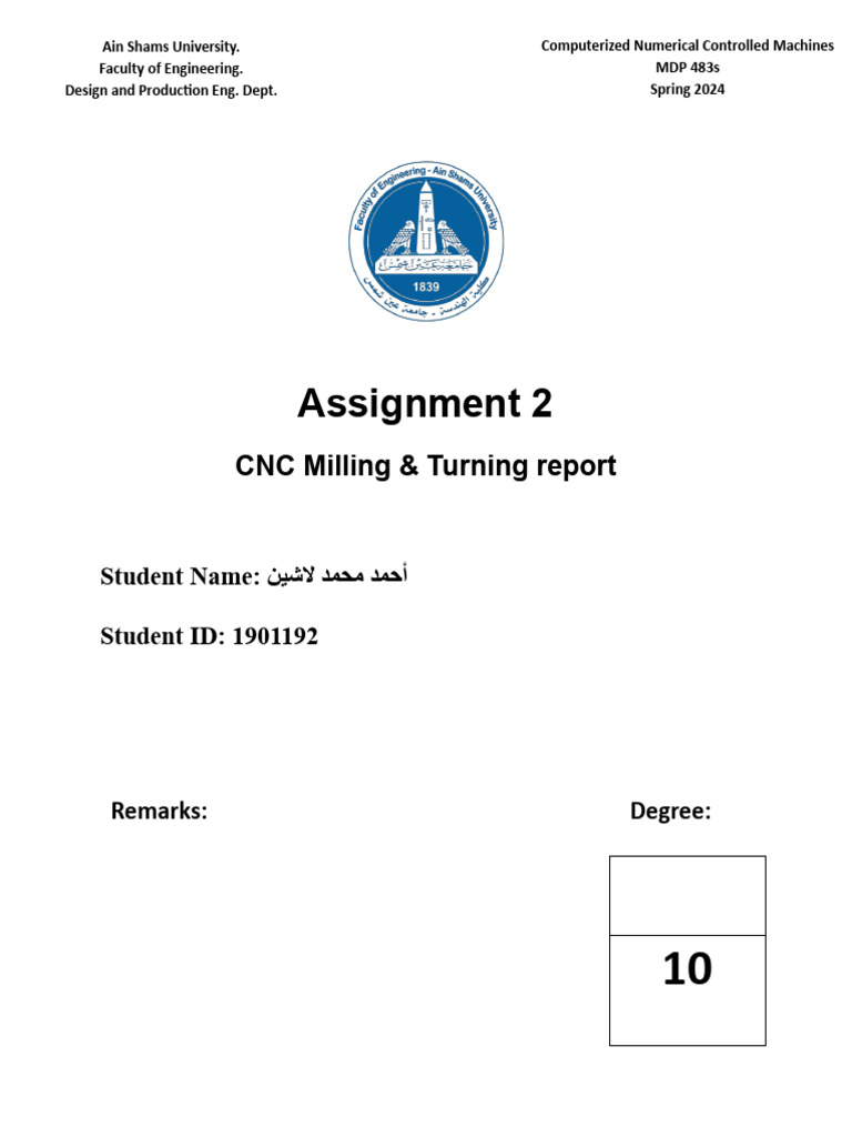 CNC Milling & Turning Report | PDF | Numerical Control | Belt (Mechanical)