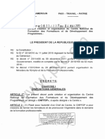 Decret - N - 2023 - 237 - Du - 04.05.2023 Portant Création Et Organisation Du CNFFDP