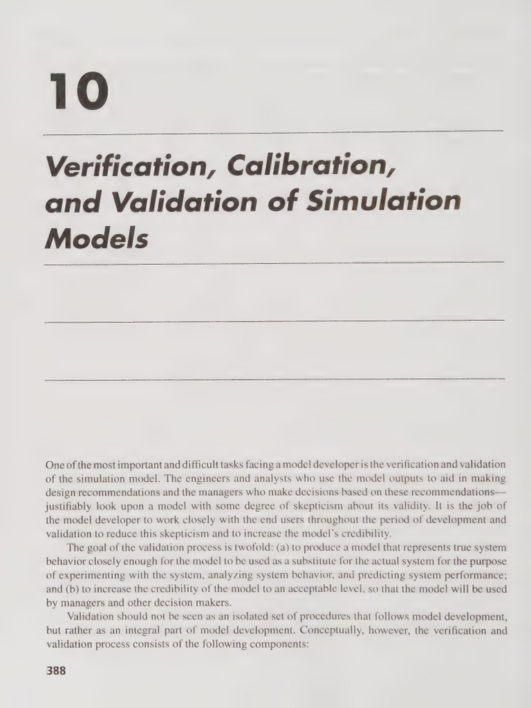 Model Verification and Validation Techniques | PDF | Conceptual Model ...