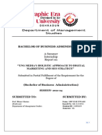 Department of Management Studies SIP Report By Shivesh Tiwari 2023 f....m