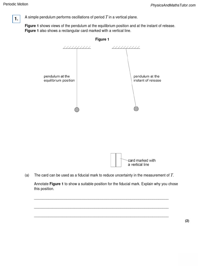 6 1 Periodic Motion Qp Download Free Pdf Oscillation Pendulum
