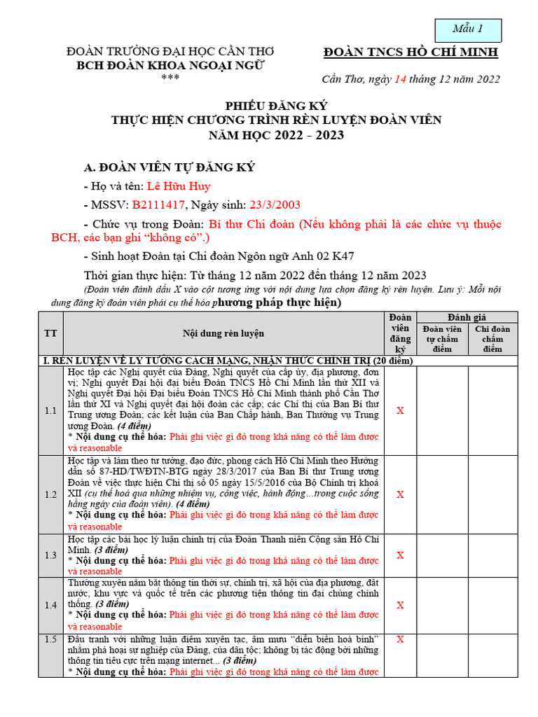 BCH Đoàn Khoa Ngo I NG | PDF