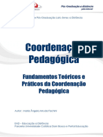 Fundamentos Teóricos e Práticos Da Coordenação Pedagógica