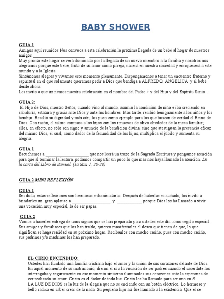 Baby Shower Espiritual