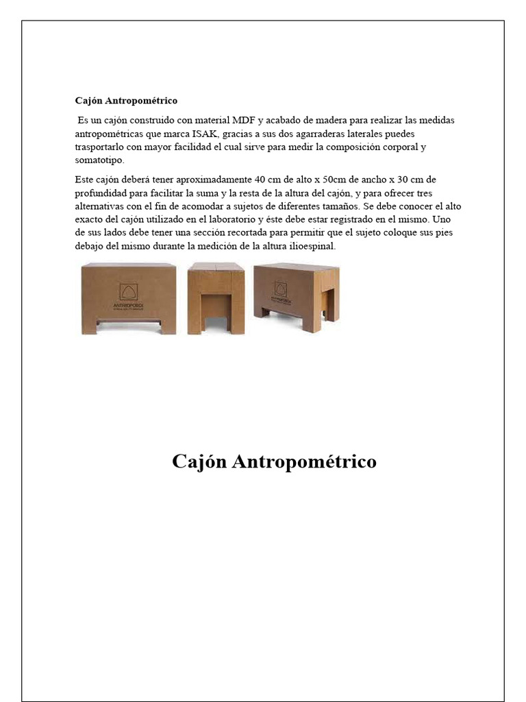 CAJON ANTROPOMETRICO PDF