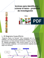 Tecnicas para Identificar y Seleccionar El Tema Problema Invs Ten