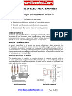 Control of Electrical Machines