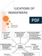 Pplications OF Anofibers: by - Pranshul Jain 2009TT10814