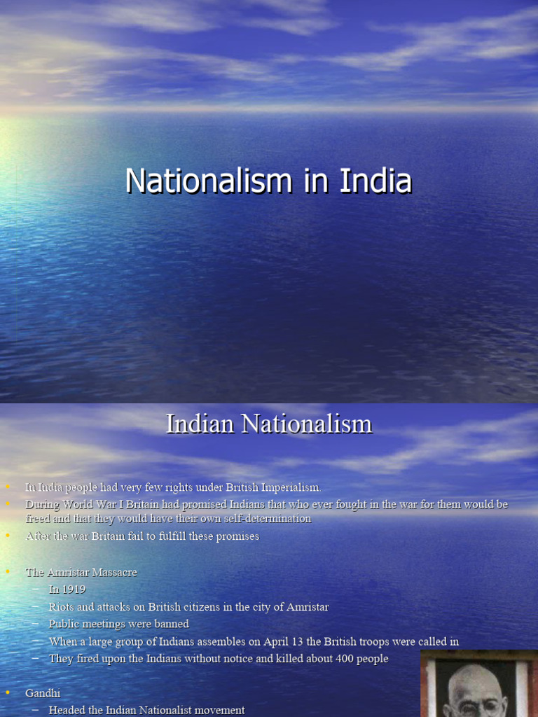 Nationalism in India | PDF | British Raj | Indian Independence Movement