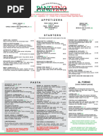 Panevino Chepstow Food Menu