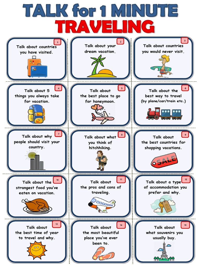 Travel Discussion Topics for Conversations | PDF | Language Arts ...