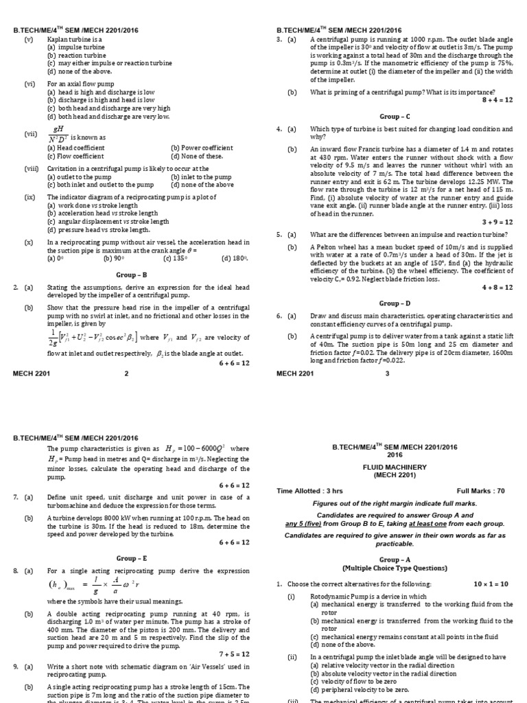 Fluid Machinery | PDF | Pump | Turbine